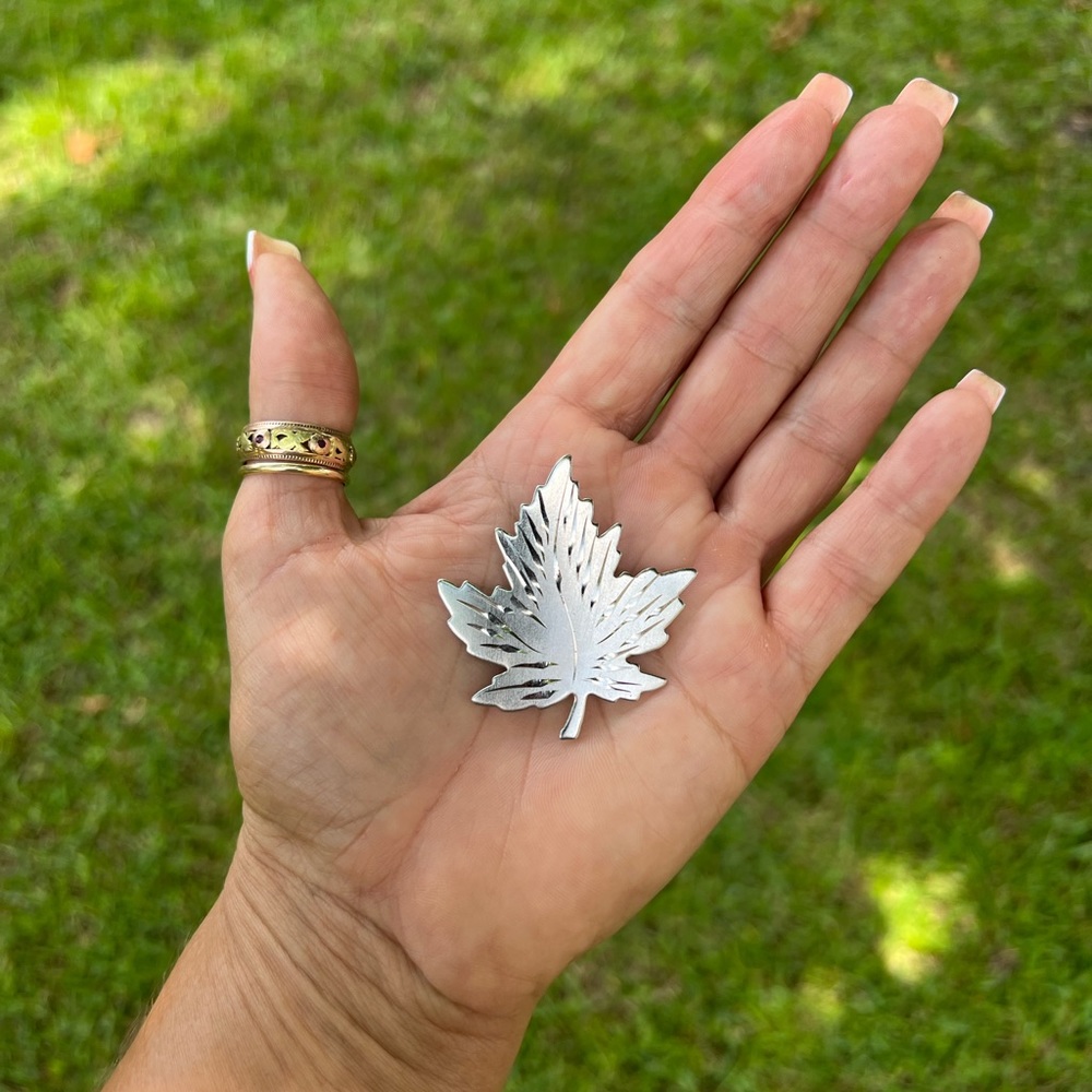 Vintage BMCO Sterling Silver Maple Leaf Brooch or Pin